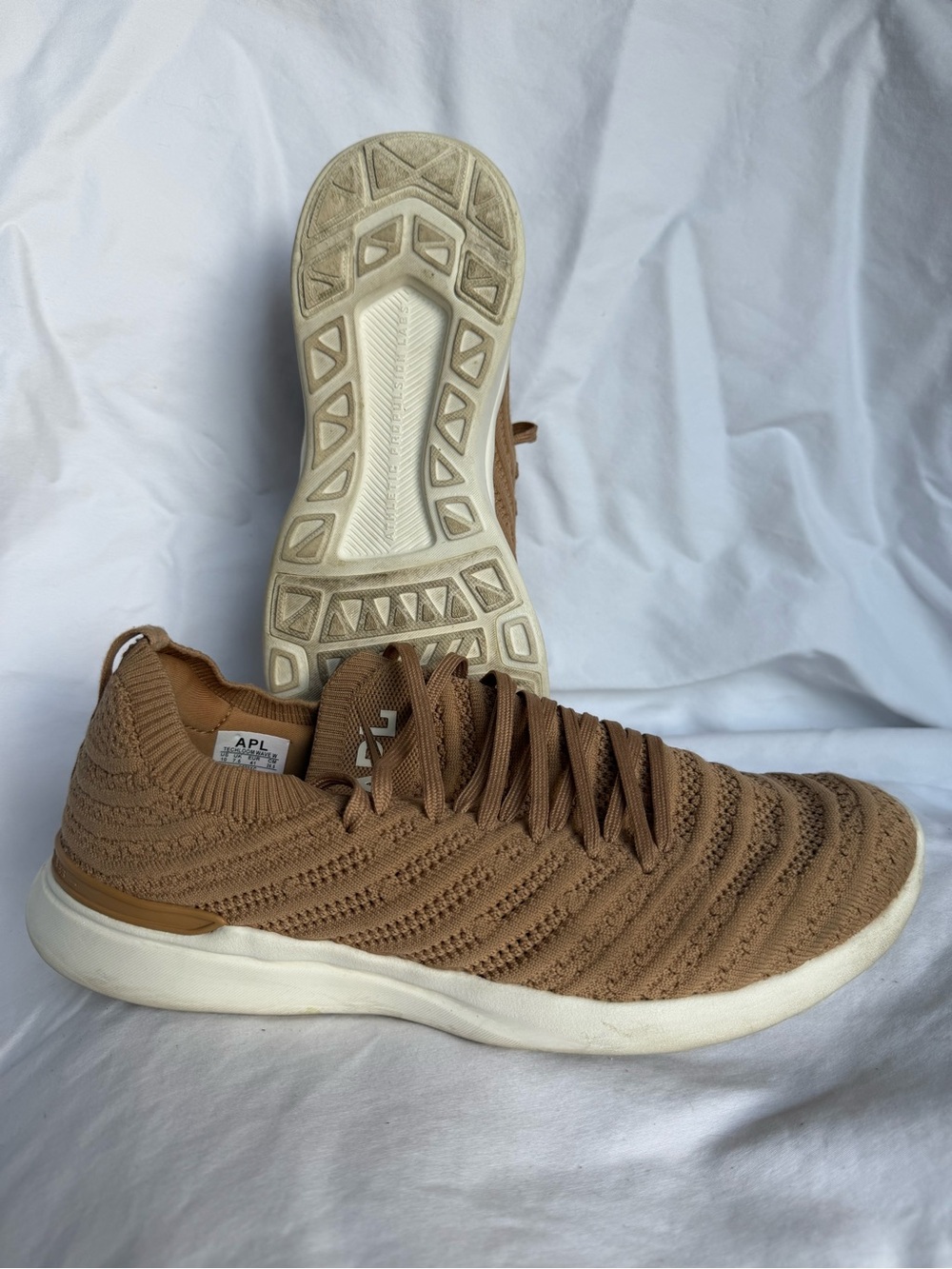 APL Knit Runner Sneaker in Camel Brown